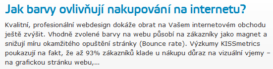 Jak barvy ovlivňují nakupování na internetu?