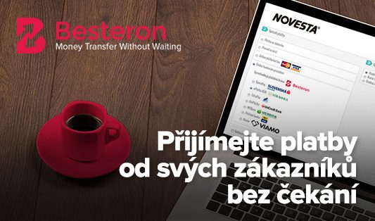 Besteron - nová, rychlá platební možnost pro slovenské zákazníky