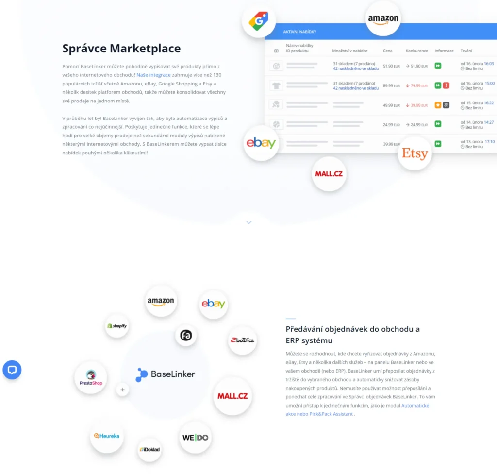 Správce Marketplace - Baselinker